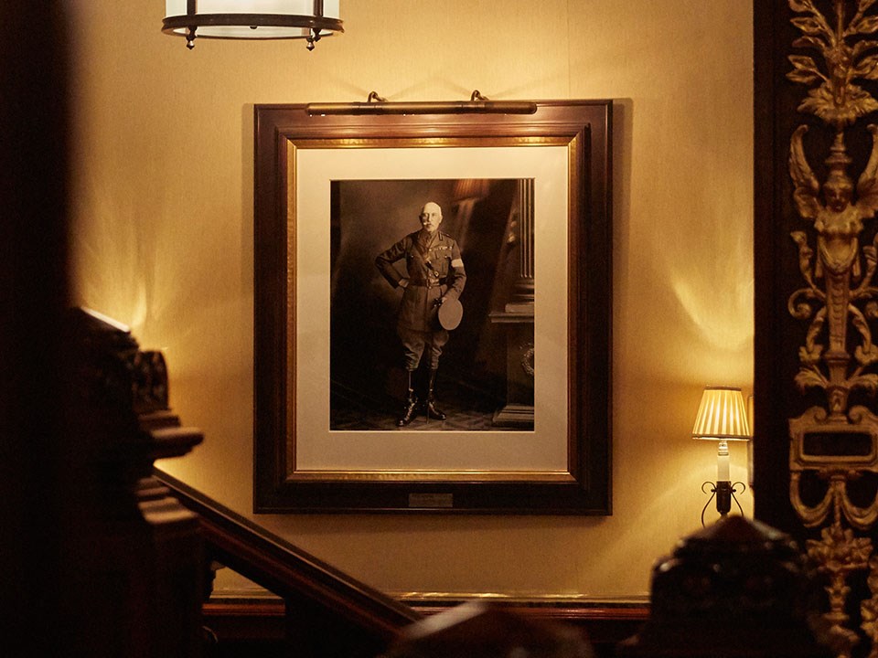 The warm atmosphere at The Connaught is hidden in the artistic and historical works on the hotel's walls.